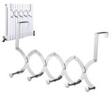 Ayt Sunup SN-24904 Çok Fonksiyonlu 5 Kancalı Katlanabilir Askılık Kapı Arkası Mutfak Banyo Askılığı