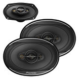 Pioneer TS-A6968S 6x9 450 Watt 90 RMS Oval Oto Hoparlör 2 Li Takım Yüksek Kalite