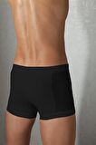 DOREANSE 1761 ERKEK MODAL YANLARI FİLELİ SİYAH BOXER