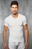 Doreanse 2885 Erkek Çift Etkili Ekstra Viloft Termal V Yaka İçlik T-shirt