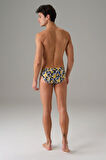 Doreanse 1407 Blue Leopard Desenli Modal Erkek Slip