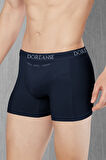 DOREANSE Lacivert Erkek Cepli %96 Pamuk Boxer 1790