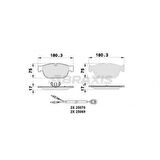 Psa On Fren Balatası C5 C6 P407 2.2hdi 16v / 3.0hdi 24v 94 / 09> P308 Rcz P508 Ep6cdtx1.6 07 / 10> P407 - Braxıs Ab0269