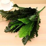 Yapay Çiçek Cycas Aşk Merdiveni Eğrelti Otu Sıkas Bitkisi 18 Yaprak 40*50 cm Yapay Bitki