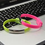 Codegen Micro USB Port Beyaz Bileklik Şarj Data Kablosu CDG-CNV64