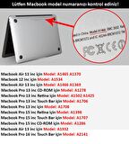 Codegen Apple 15" Macbook Pro A1707 A1990 Beyaz Kılıf Koruyucu Kapak CMPT-156W