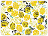 Sarı Limonlar | Cam Kesme Tahtası (Cam, 20cm x 30cm)