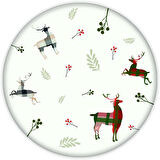 Cam Kesme Tahtası - Cam Kesme Tablası | Forest Deer (Çap 32cm)