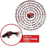 akülü budama testeresi GE-PS 18/15 Li BL-Solo Power X-Change (18V, kömürsüz, 12,5 cm kesme uzunluğu, aletsiz pala ve zincir değişimi, aküsüz)