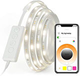 Essentials Lightstrip Starter Kit, 2 m Smart RGBW LED Şerit - Thread & Bluetooth 16 milyon renkli LED şerit, müzik ve ekran senkronizasyonu, Google Home Apple ile çalışır, dekorasyon ve oyun