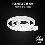 Aether Light Strip Extender - RGB LED Işık Şeridi Uzatma (1M / 3ft Genişletici, 8 Genişleticiye Kadar Bağlayın, Esnek Tasarım) Beyaz