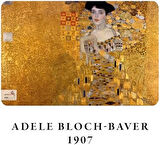 Gold Series - A5, Gustav Klimt 4'lü Defter Seti I, Çizgisiz, Toplam 256 Sayfa, Her biri 64 Sayfa, Tel Dikiş, Esnek Kapak, Oval Kenar, Tuval Doku, 60 gram, Sarı Krem Renk