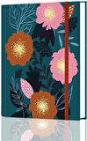 Journals 16,5x22,5 cm Gizli Spiralli Çizgili Defter Tarihsiz Not Defteri - Pop Peonies
