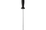 Knife Sharpeners Plastik Saplı Çelik Masat, Paslanmaz Çelik, Siyah