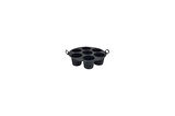 Airfryer Silikon Kek Pişirme Kalıbı 7 Bölmeli, Silikon Cupcake Kek Pişirme Kabı Air Fryer Muffin Fırın Kalıbı (1 ADET SİYAH - 20 CM)