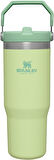 IceFlow Flip Straw Pipetli Termos Bardak, 0.89 Litre, Lime Yeşili (Citron)