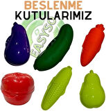 Şekilli Saklama Kabı, Eğlenceli ve Besleyici Beslenme Kabı, BPA İçermeyen, Çok Amaçlı, Renkli ve Öğretici, Uzun Ömürlü, Yeni Seri (Havuç Şekilli)