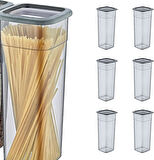 6'Lı Set Skali Kare Saklama Kabı Antrasit 2140 ML - ANTRASİT, Çok Amaçlı saklama kabı
