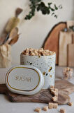 Terrazzo Cream Desenli Oval Metal Saklama Kabı 11x15 Cm (Terrazzo Cream)