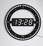 3D LED Dijital Elektronik Modern Duvar ve Masa Saati