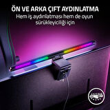 Aether Monitör Işık Çubuğu - Oyun RGB aydınlatmalı bilgisayar monitörü lambası (dokunmatik kontrol, ayarlanabilir renk sıcaklığı ve parlaklığa sahip USB ekran lambası) Siyah