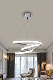 Renkli Krom Kaos LED Avize, Modern Sarkıt Lamba, 30x70 cm, Ayarlanabilir Işık, Salon, Oturma Odası, Yatak Odası Aydınlatması