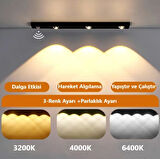 40cm Harekete Duyarlı led İnsan Vücudu Sensörlü Usb Sarj Taşınabilir Kablosuz Mutfak Elbise Dolabı Merdiven Led Cabinet Gece Lambası (1 ADET 40CM)