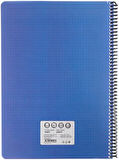 Renkli Spiralli Defter, A4, 80 Yaprak,70g Kağıt, Kareli, 500 Mikron PP Kapak, PET Spiralli, Asorti Renkler, Dayanıklı ve Kullanışlı