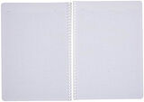 Pruva A4 Pet Spiralli Karton Kapaklı Defter 144 Yaprak - Kareli - Gri