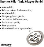 3 ADET Demlik Süzgeci Plus Çaydanlık içi Süzgeç Elek Fonksiyonel Yıkanabilir Paket