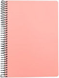 Infinity Pastel Serisi, A4, 7 Konulu (5 Kareli, 2 Çizgili) 210 Yaprak PP Kapaklı Spiralli Defter, Pembe