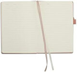 Sert Kapak Planlayıcı Çizgili Defter, 14x20 cm-Pembe