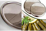 Home Paslanmaz Çelik Dolma Sarma Altlığı, Çok Fonksiyonlu Sarma ve Dolma Altlığı Süzgeç, Mutfakta Pratik Kullanım için Dayanıklı ve Hijyenik Aksesuar (22 Cm)