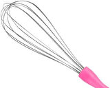 Paslanmaz Çelik Plastik Saplı El Çırpıcısı (Blender) (1, Pembe, 3'lü Set)