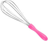 Paslanmaz Çelik Plastik Saplı El Çırpıcısı (Blender) (1, Pembe, 3'lü Set)