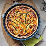 Henry Tart-Börek-Flan Kabı Yuvarlak 32 cm Ekru/Clay