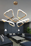 Dron Köşeli Modern Sarkıt Salon-Oturma Odası Led Avize