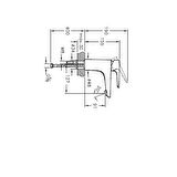 Artema X-Line A42321 Lavabo Bataryası Krom