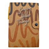 NotYaz 100x150 Enjoy Little Things 50 Yaprak Kilitli Kraft Bloknot (KB-1759)