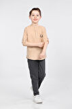 Mornio Erkek Çocuk Üç Düğme Hakim Yaka Gömlek ve Pantolon 2 li Takım VF24KMR5108990