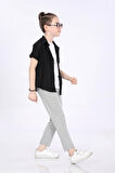 Mornio Erkek Çocuk Gömlek-T-shirt ve Pantolon 3 lü Takım VF24KMR5101314