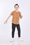 Mornio Erkek Çocuk Gömlek-T-shirt ve Pantolon 3 lü Takım VF24KMR5102122