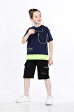 Mornio Erkek Çocuk T-shirt ve Şort 2 li Takım VF24KMR51012