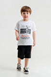 Barkod Kids %100 Pamuk İkili Takım T-shirt ve Kapri Erkek Çocuk HLK5060176