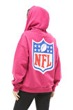 Go Veform Kanguru Cep Fermuarlı Kadın Sweatshirt Fuşya ZN5025