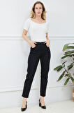 Go Veform Kadın Boyfriend Kot Pantolon Siyah ZN5050