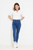 Go Veform Kadın Slim Fit Kot Pantolon Lacivert ZN5111