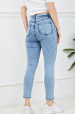 Go Veform Kadın Slim Fit Kot Pantolon Mavi ZN5111