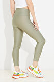 Go Veform Kadın Yüksek Bel Esnek Spor Tayt Çağla Yeşili ZN5121