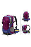 Outdoor Kamp ve Yürüyüş Sırt Çantası (36 Litre Kapasiteli) Mor 9860